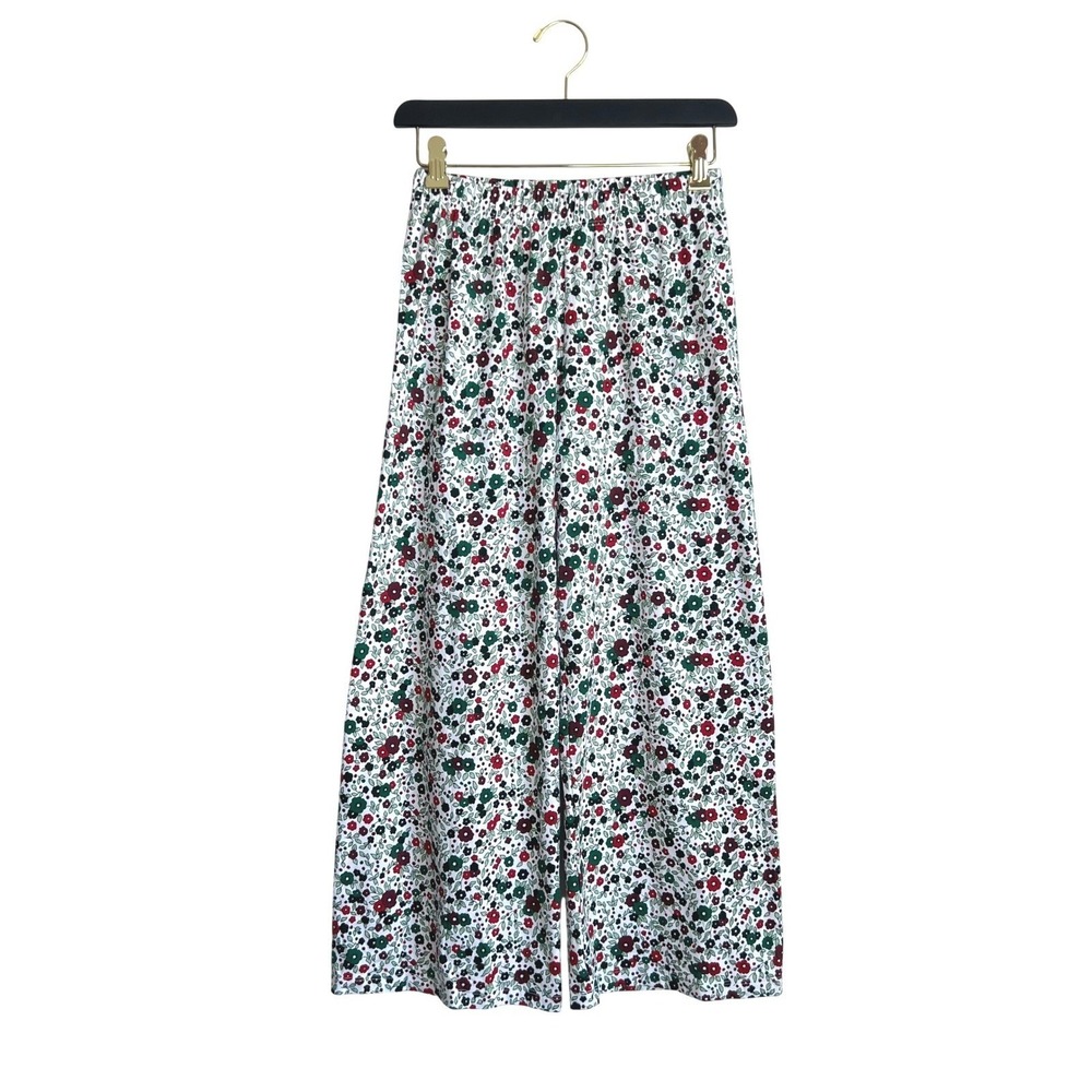 Lake x Brooks Brothers‎ Wide Leg High Waist Floral Cotton Pajama Sleep Pant XXS